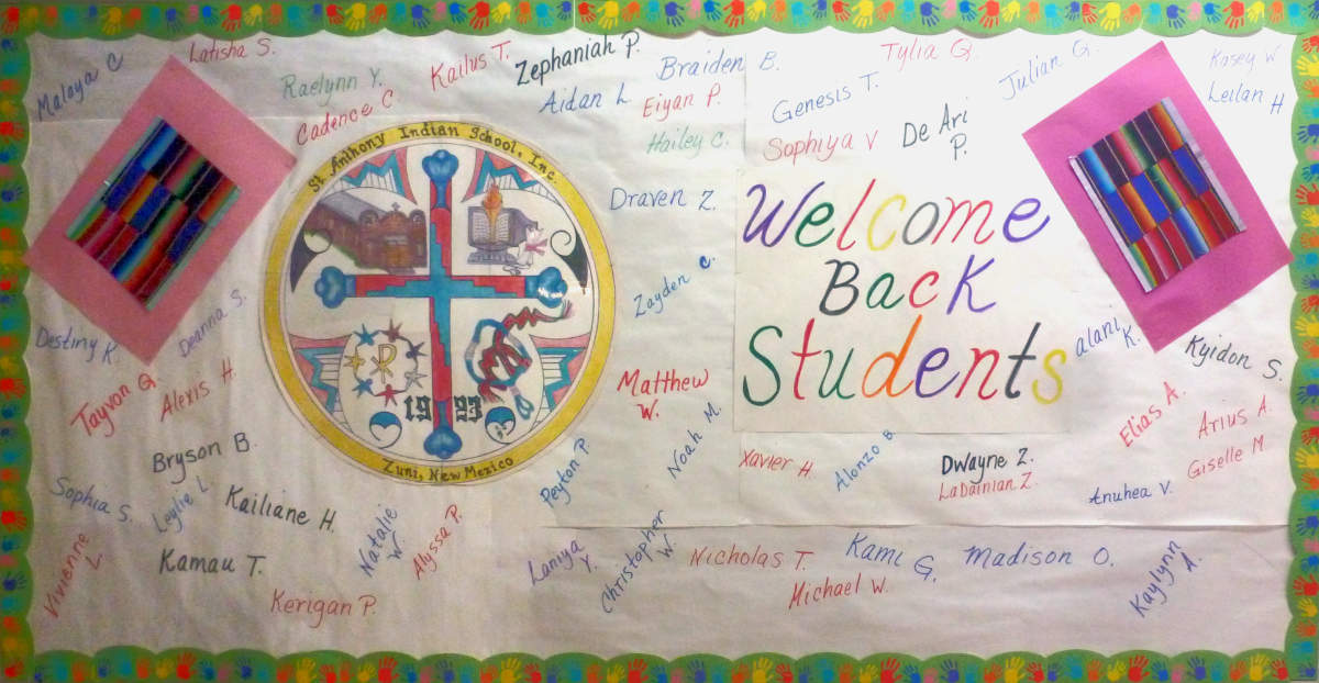 Welcome Back! St. Anthony's School - Zuni