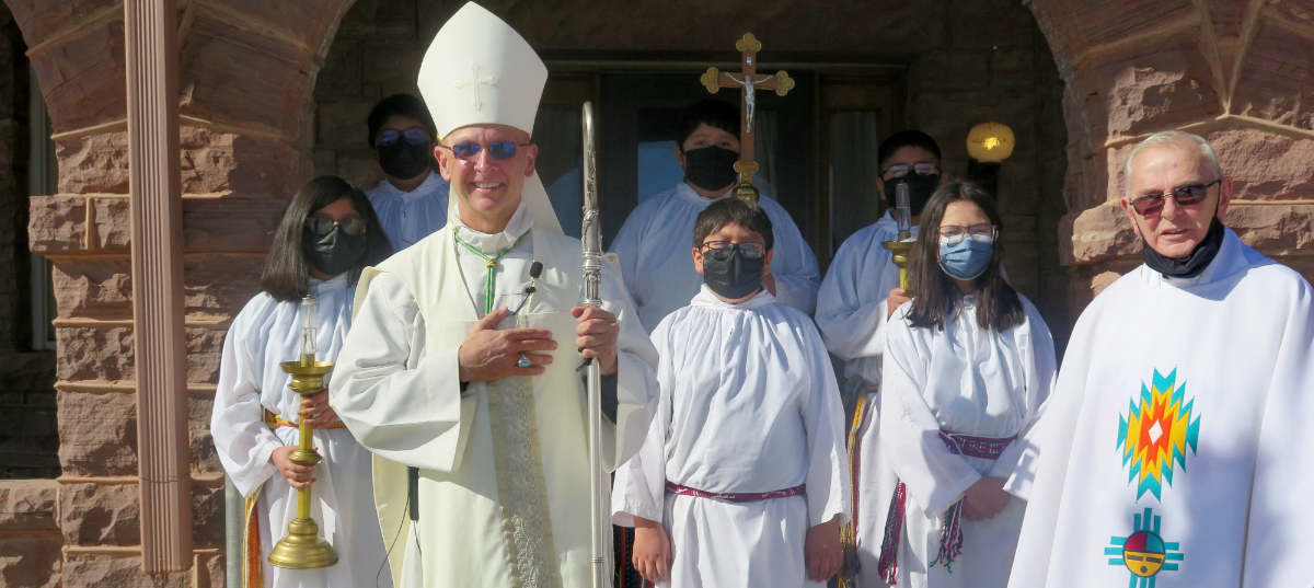 Bishop with Servers - Zuni St. Anthony