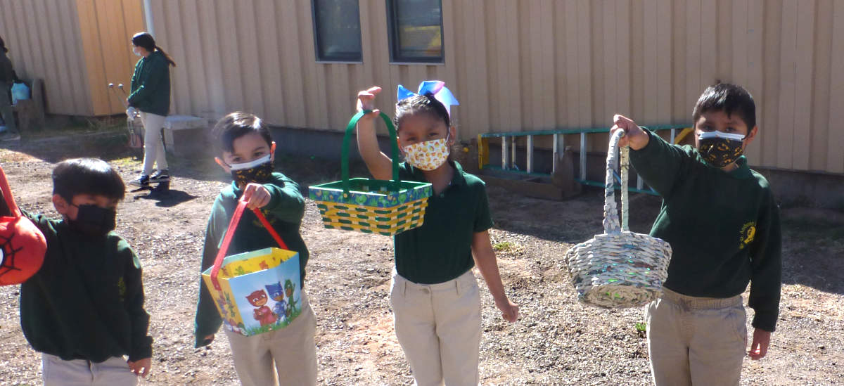 Zuni St Anthony School - Easter Egg Baskets