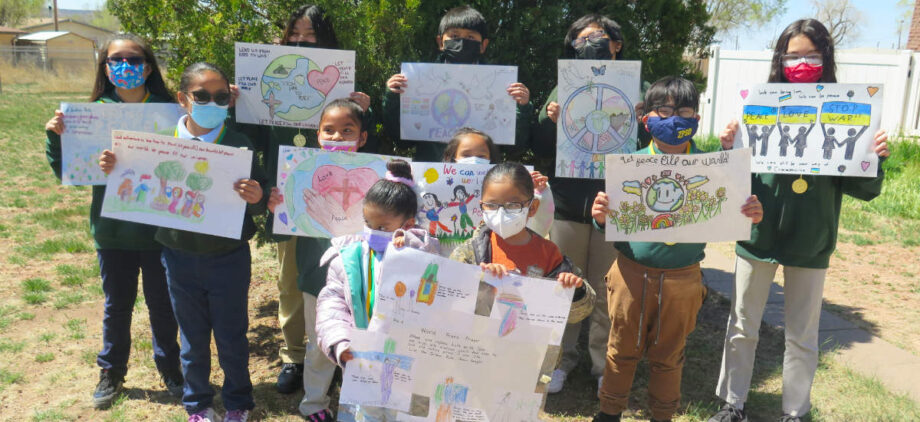 Zuni St Anthony School - World Peace Artwork