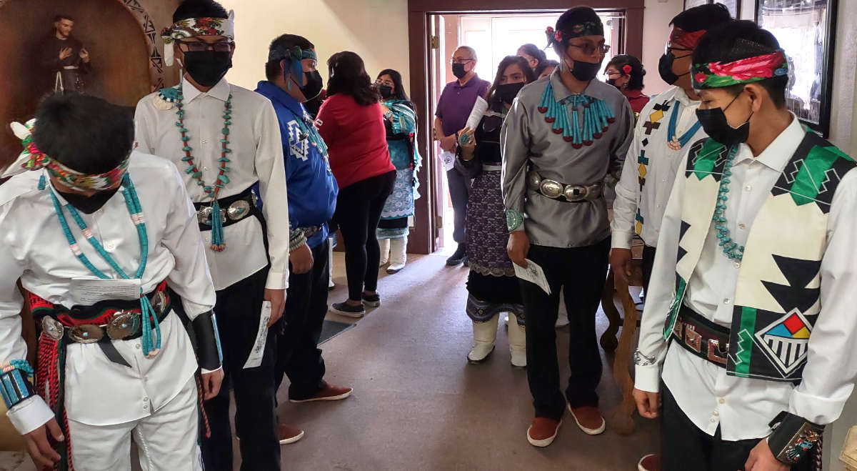 Zuni St. Anthony Students in Traditional Dress - 2023