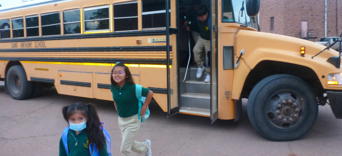 Zuni St Anthony - Getting to School - 101 Years!