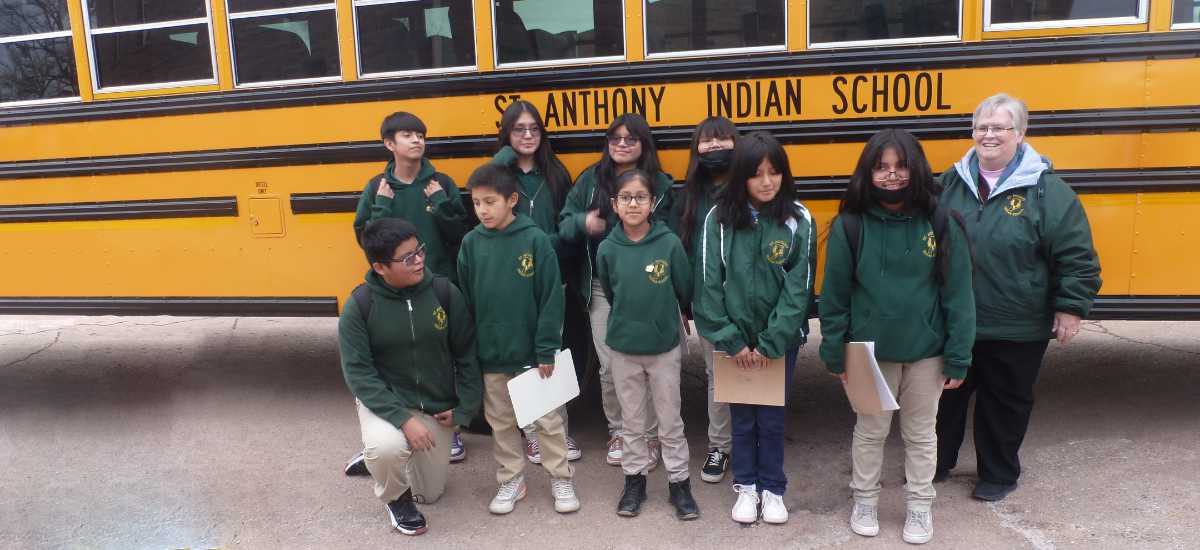 School Bus at Zuni - St Anthony School