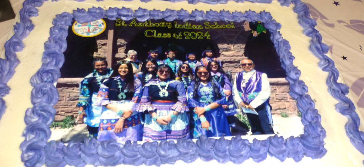 Zuni St Anthony School - Graduation Cake 2024