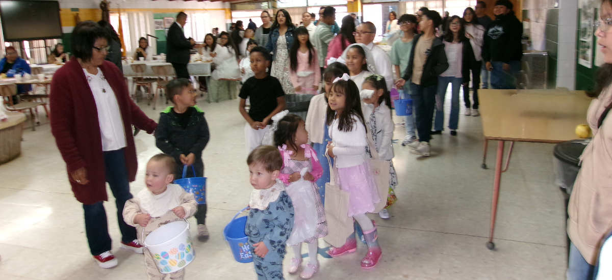 Easter Egg Hunt - Zuni St Anthony School 2025