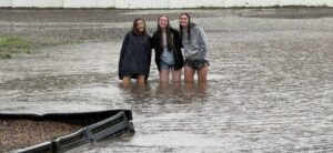 Zuni School Flood 2026 - Playground and Basketball Field
