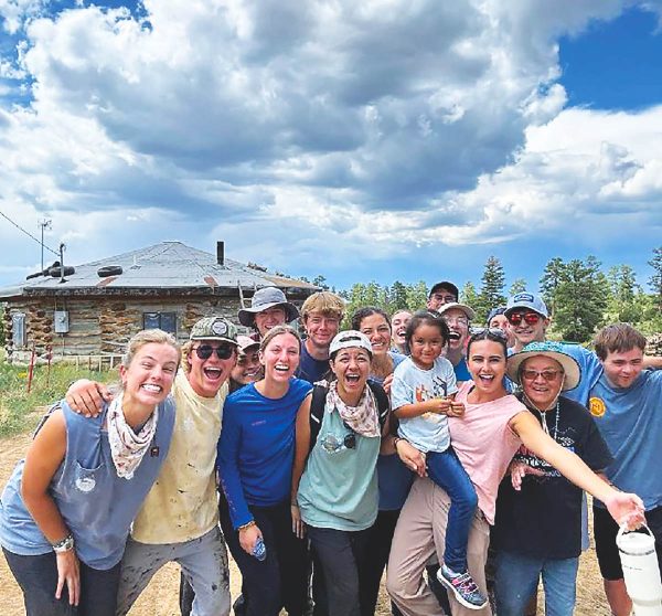 College Students Fixing Roof - Zuni St Anthony School